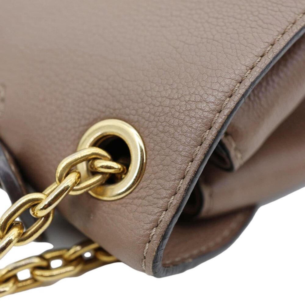 Louis Vuitton  Very Chain Python Calfskin Leather Shoulder Bag Taupe - Picture 5 of 12